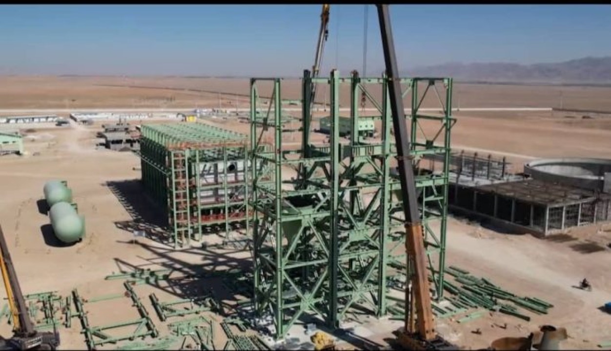 پیشرفت پروژه آهن اسفنجی بیجار از مرز ۵۵ درصد گذشت پیشرفت پروژه آهن اسفنجی بیجار از مرز ۵۵ درصد گذشت